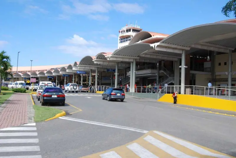 Terminal of Cibao International Airport in Santiago, Dominican Republic (STI)